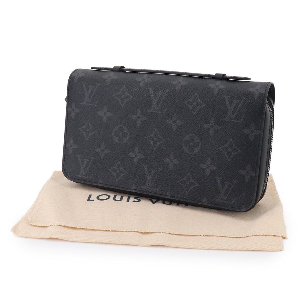 Louis Vuitton Monogram Eclipse Zippy XL Zip Around Wallet Black — view 2