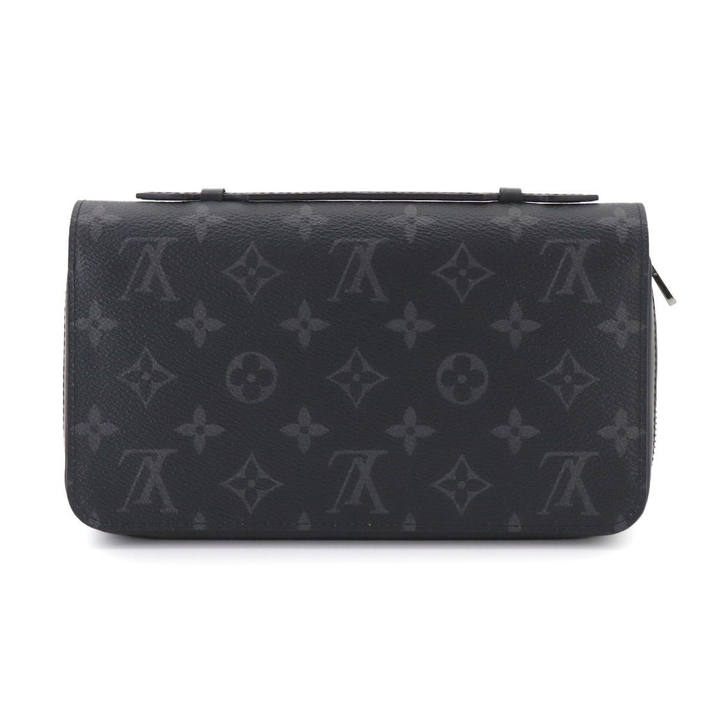 Louis Vuitton Monogram Eclipse Zippy XL Zip Around Wallet Black — view 3