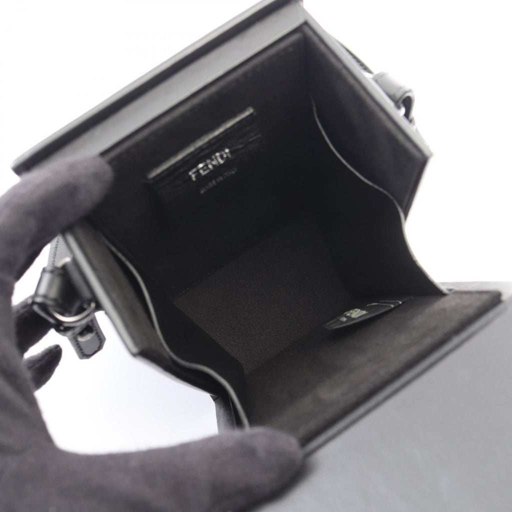 Fendi Shoulder Bag Box Black Leather — view 3