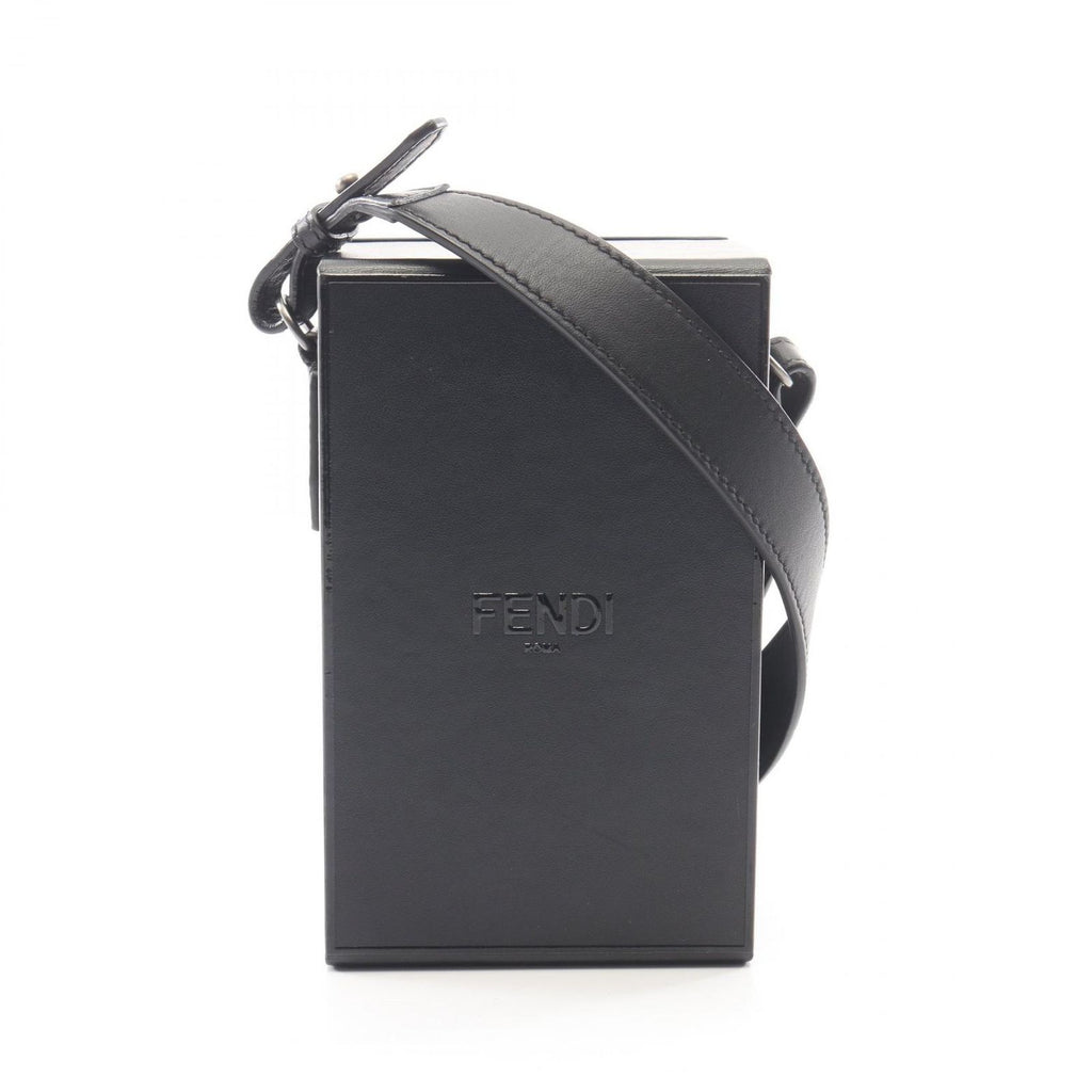 Fendi Shoulder Bag Box Black Leather