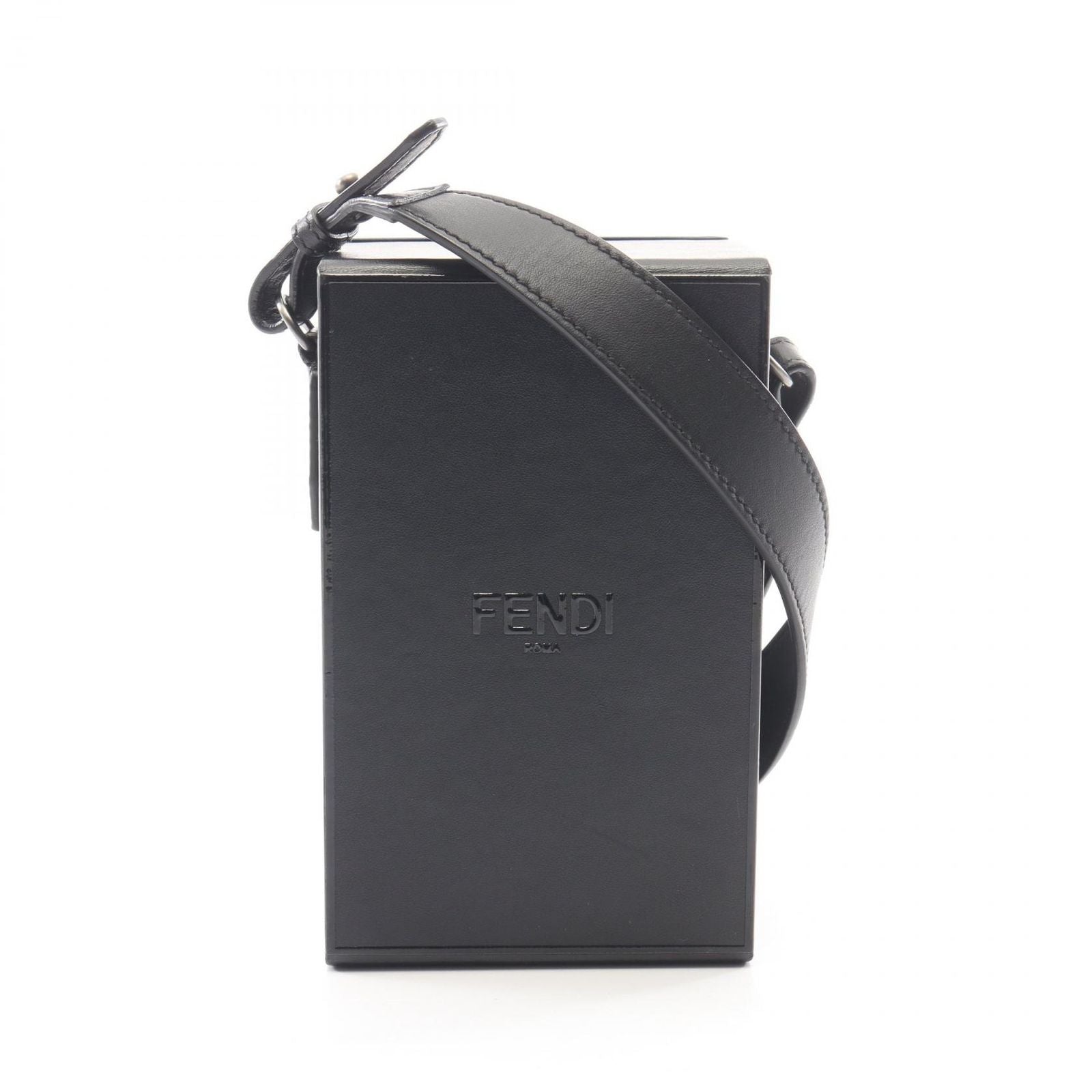 Fendi Shoulder Bag Box Black Leather
