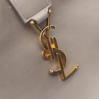 Saint Laurent Paris Handbag Baby Cabas Monogram 2-Way Gray Leather Downtown — view 8