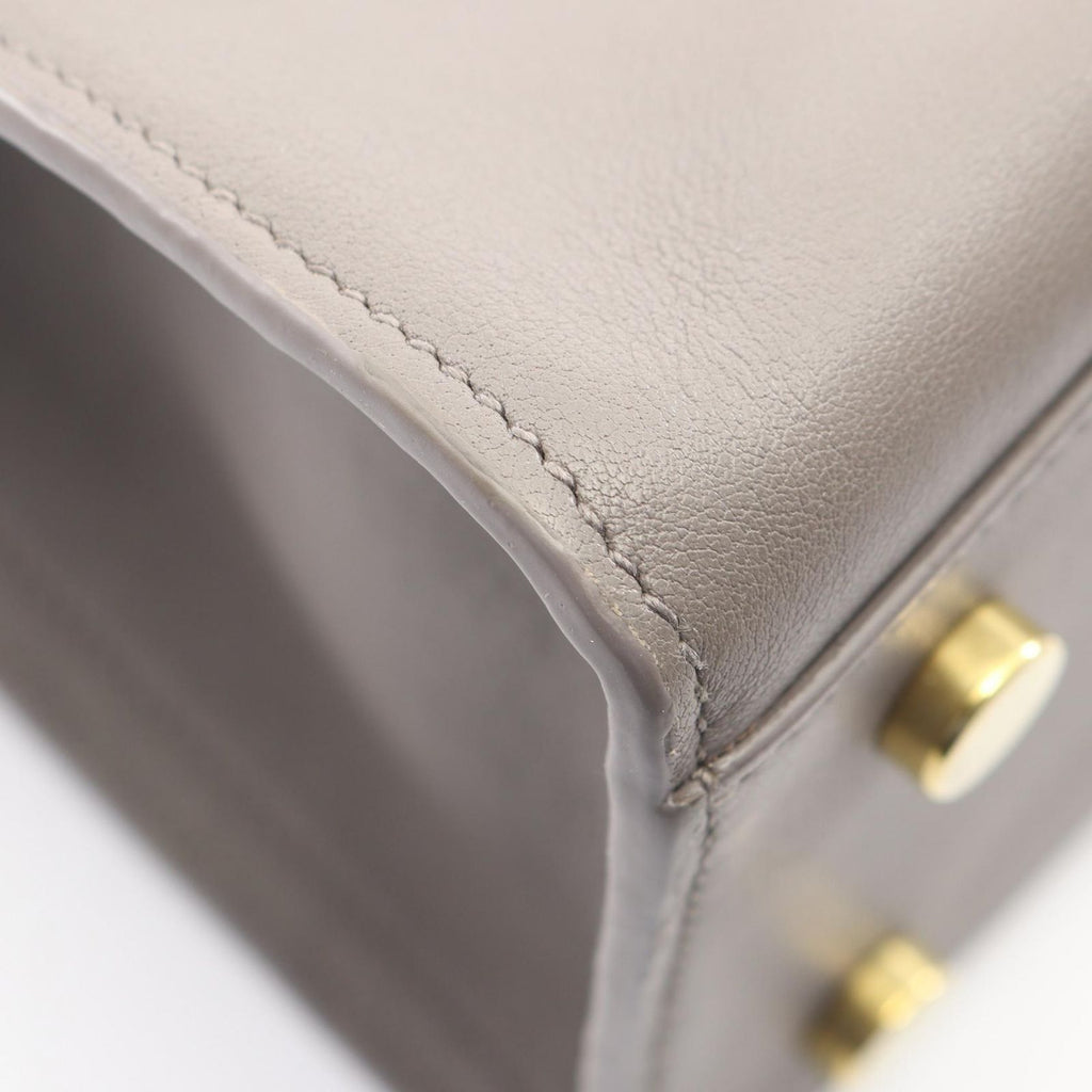 Saint Laurent Paris Handbag Baby Cabas Monogram 2-Way Gray Leather Downtown — view 6