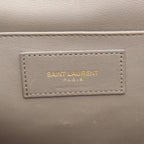 Saint Laurent Paris Handbag Baby Cabas Monogram 2-Way Gray Leather Downtown — view 4