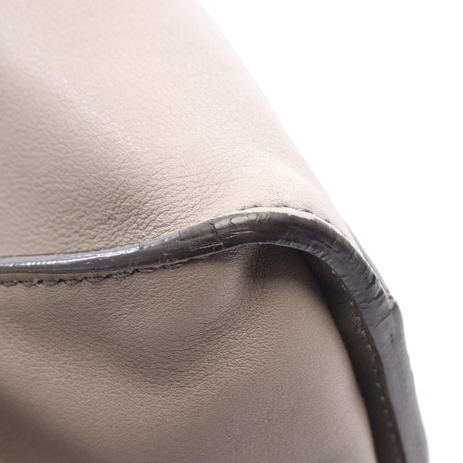 Fendi Handbag Peekaboo Large Gray Leather — view 5