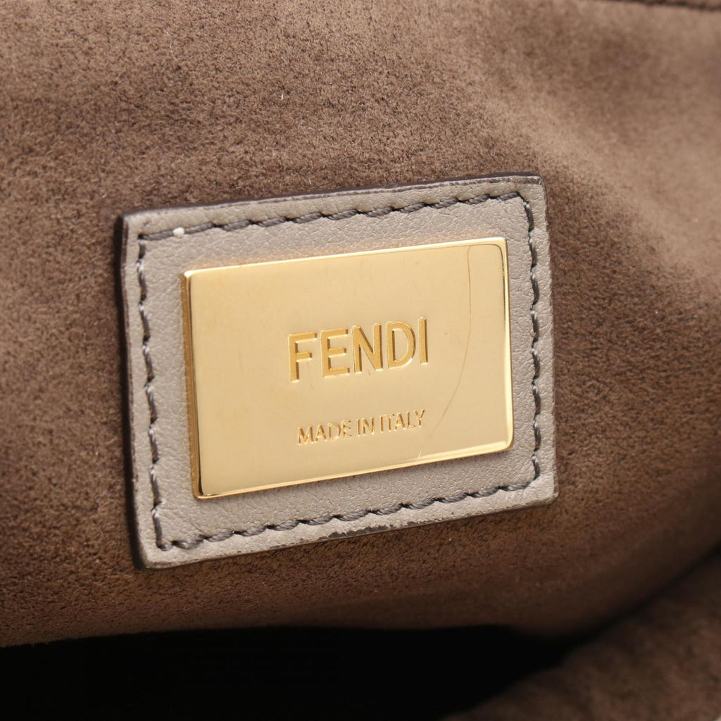 Fendi Handbag Peekaboo Large Gray Leather — view 4