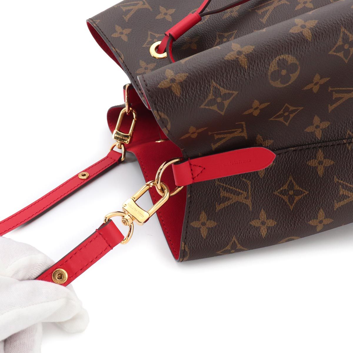 Louis Vuitton Monogram Neo Noe Shoulder Bag Coquelicot — view 8