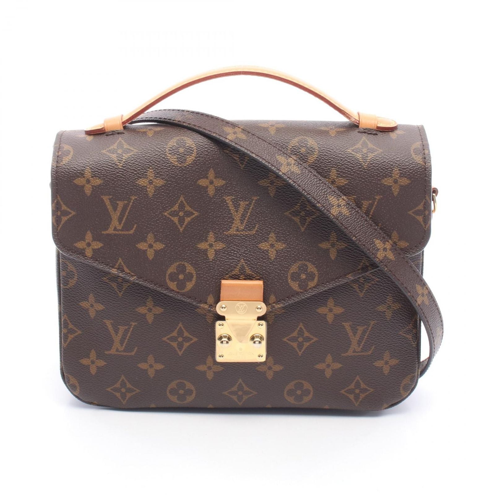 Louis Vuitton Handbag Pochette Metis MM 2-Way Canvas Leather