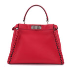 Fendi Peekaboo Shoulder Bag Leather Red Selleria — view 3