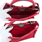 Fendi Peekaboo Shoulder Bag Leather Red Selleria — view 7