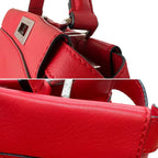 Fendi Peekaboo Shoulder Bag Leather Red Selleria — view 9