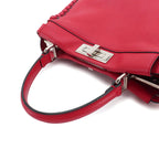 Fendi Peekaboo Shoulder Bag Leather Red Selleria — view 6