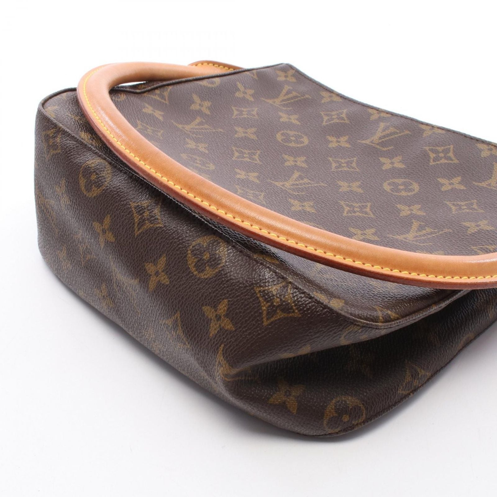 Louis Vuitton Shoulder Bag Looping MM Canvas Leather — view 8