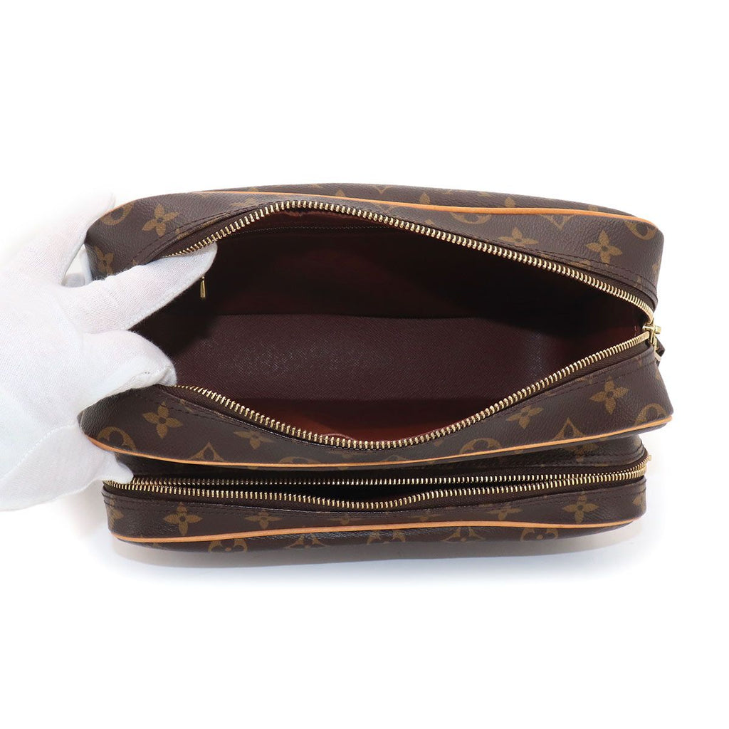 Louis Vuitton Monogram Nile Shoulder Bag Brown Gold — view 7