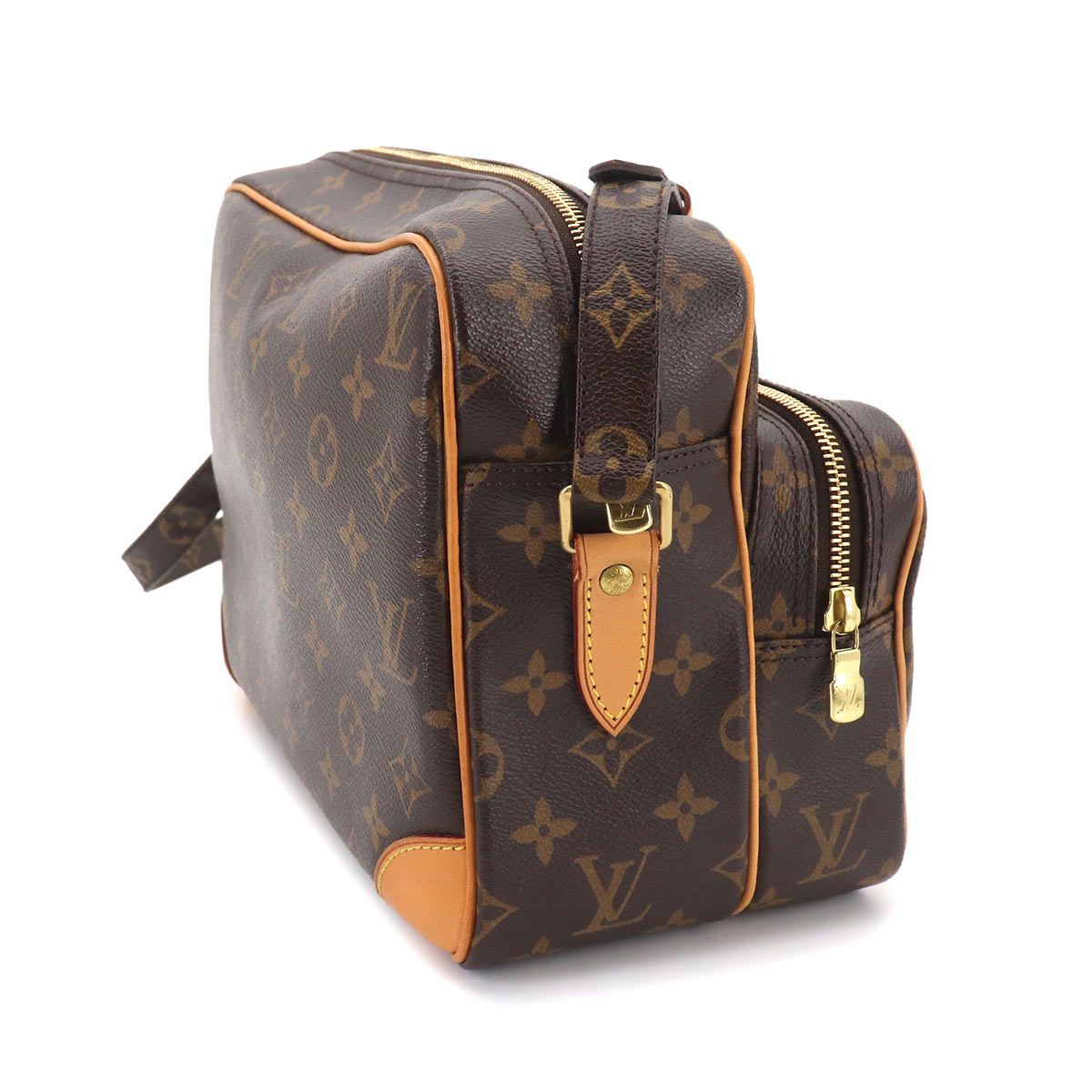 Louis Vuitton Monogram Nile Shoulder Bag Brown Gold — view 4