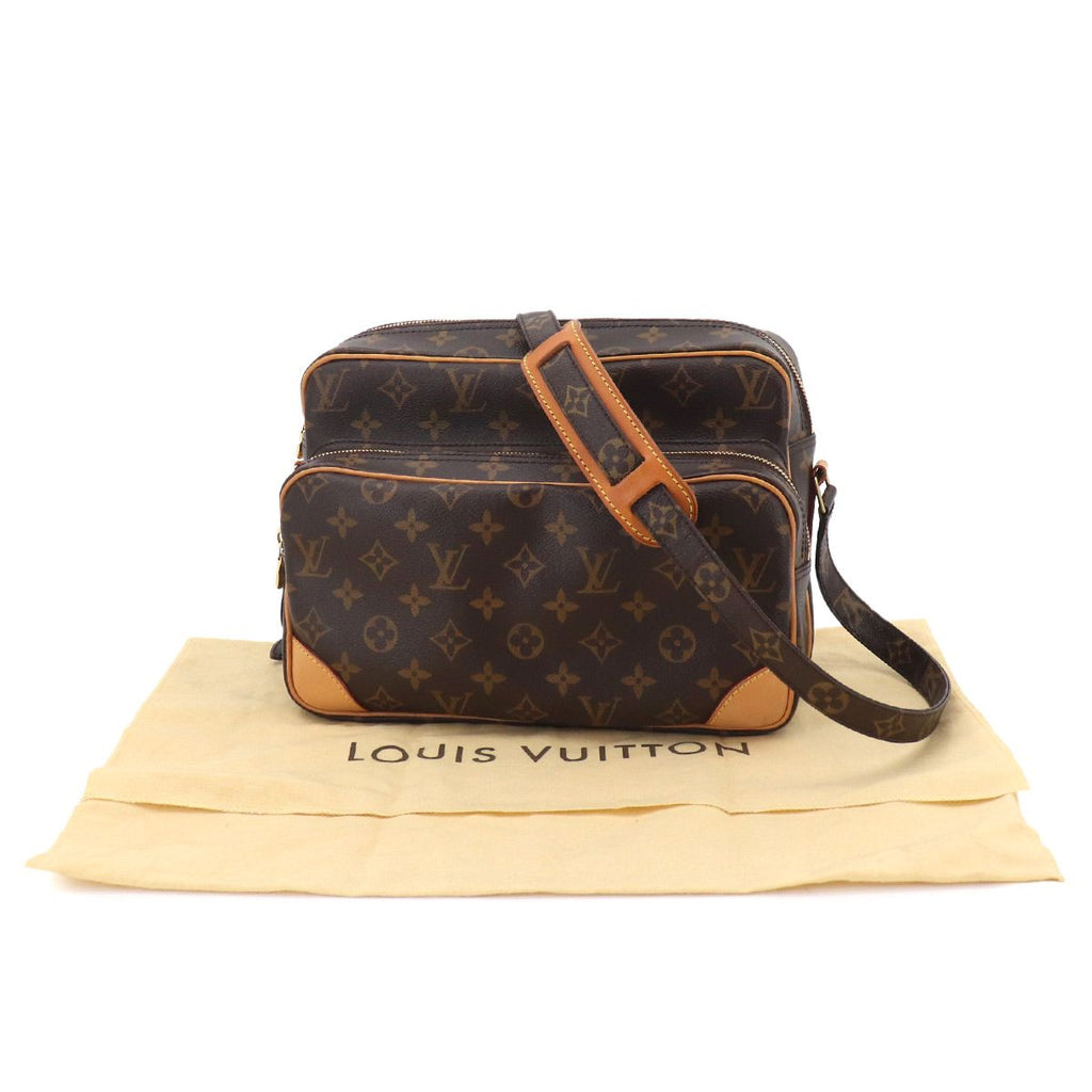 Louis Vuitton Monogram Nile Shoulder Bag Brown Gold — view 2