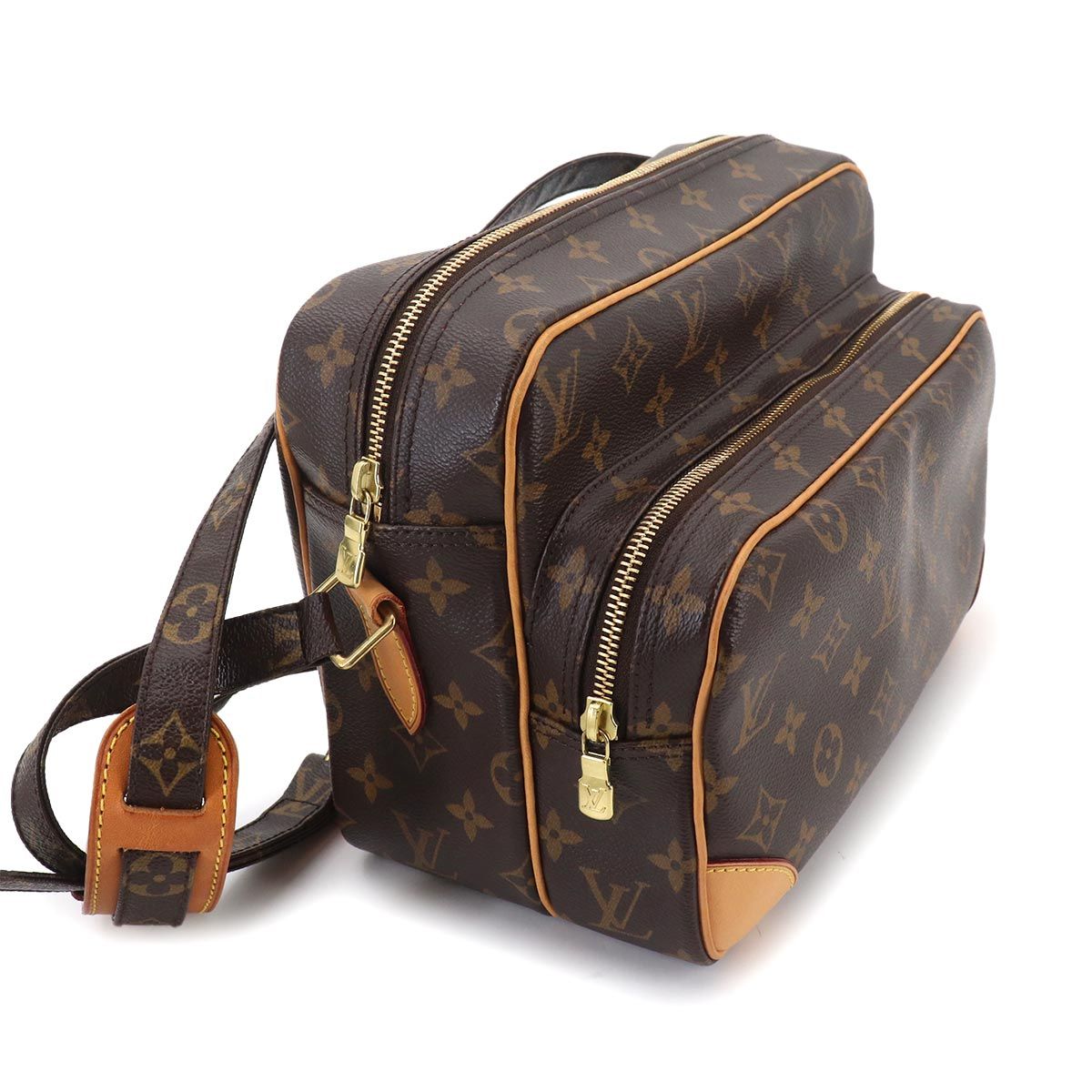 Louis Vuitton Monogram Nile Shoulder Bag Brown Gold — view 9