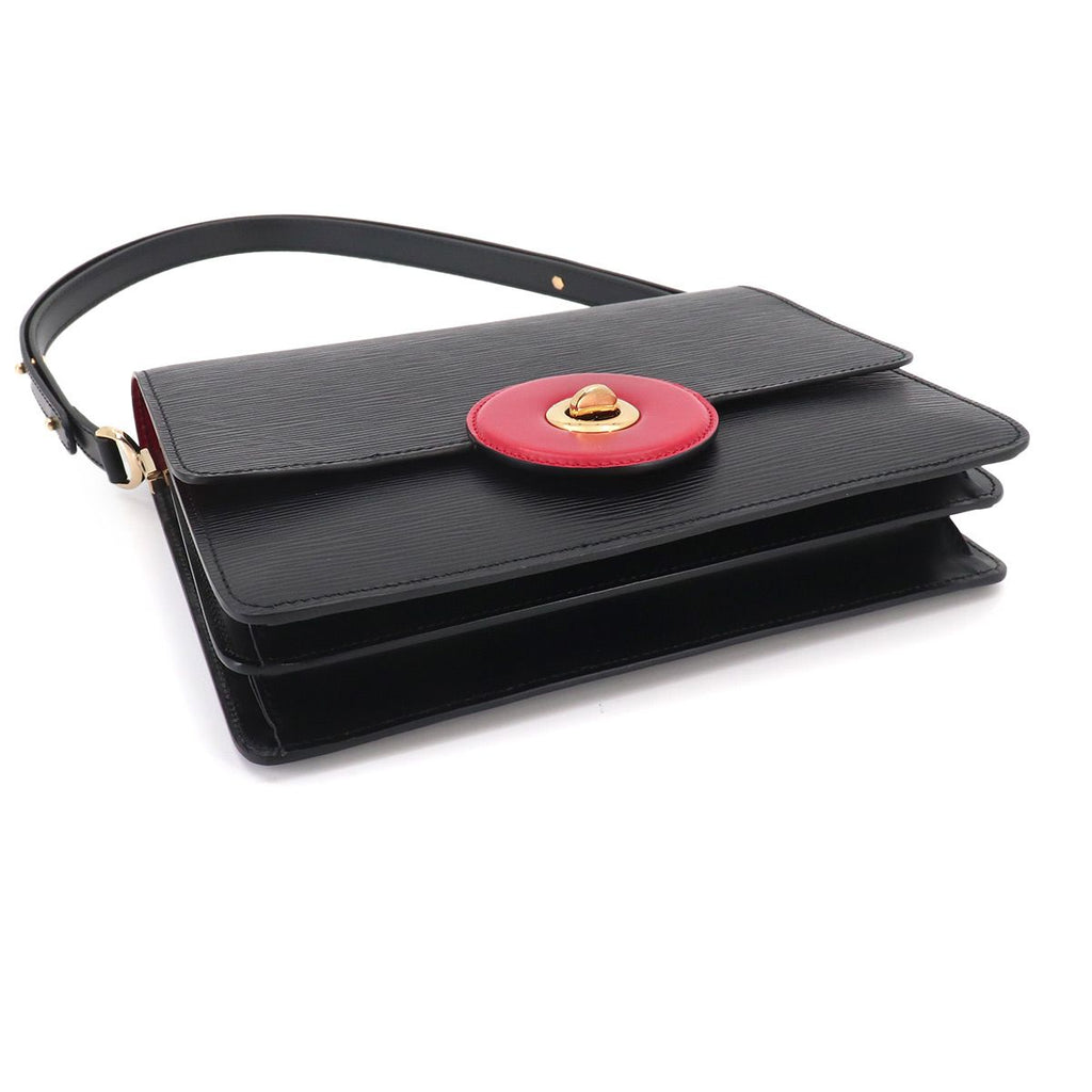 Louis Vuitton Epi Run Shoulder Bag Leather Black Red Gold — view 4