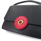 Louis Vuitton Epi Run Shoulder Bag Leather Black Red Gold — view 9