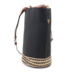 Loewe Gate Bucket Shoulder Bag Leather Black Brown — view 4