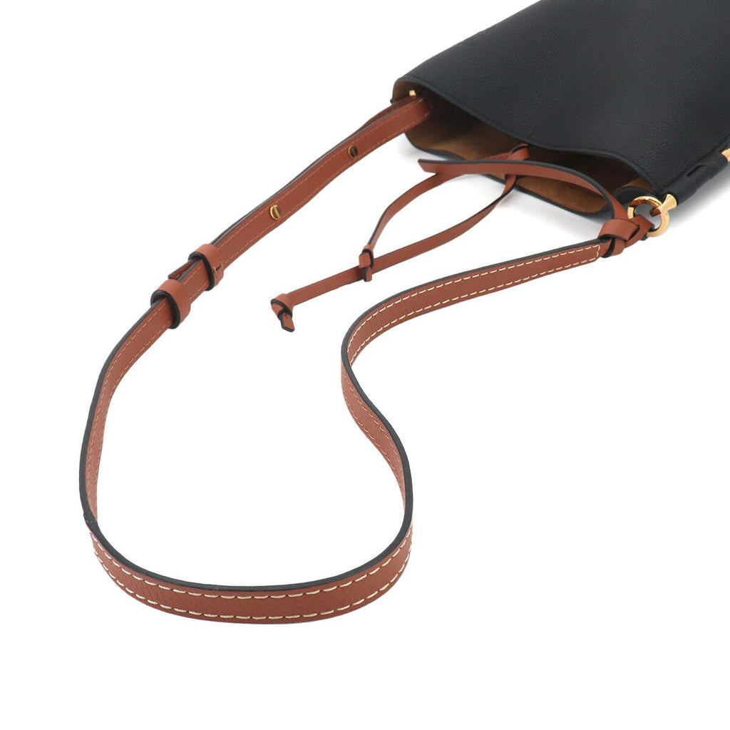 Loewe Gate Bucket Shoulder Bag Leather Black Brown — view 6
