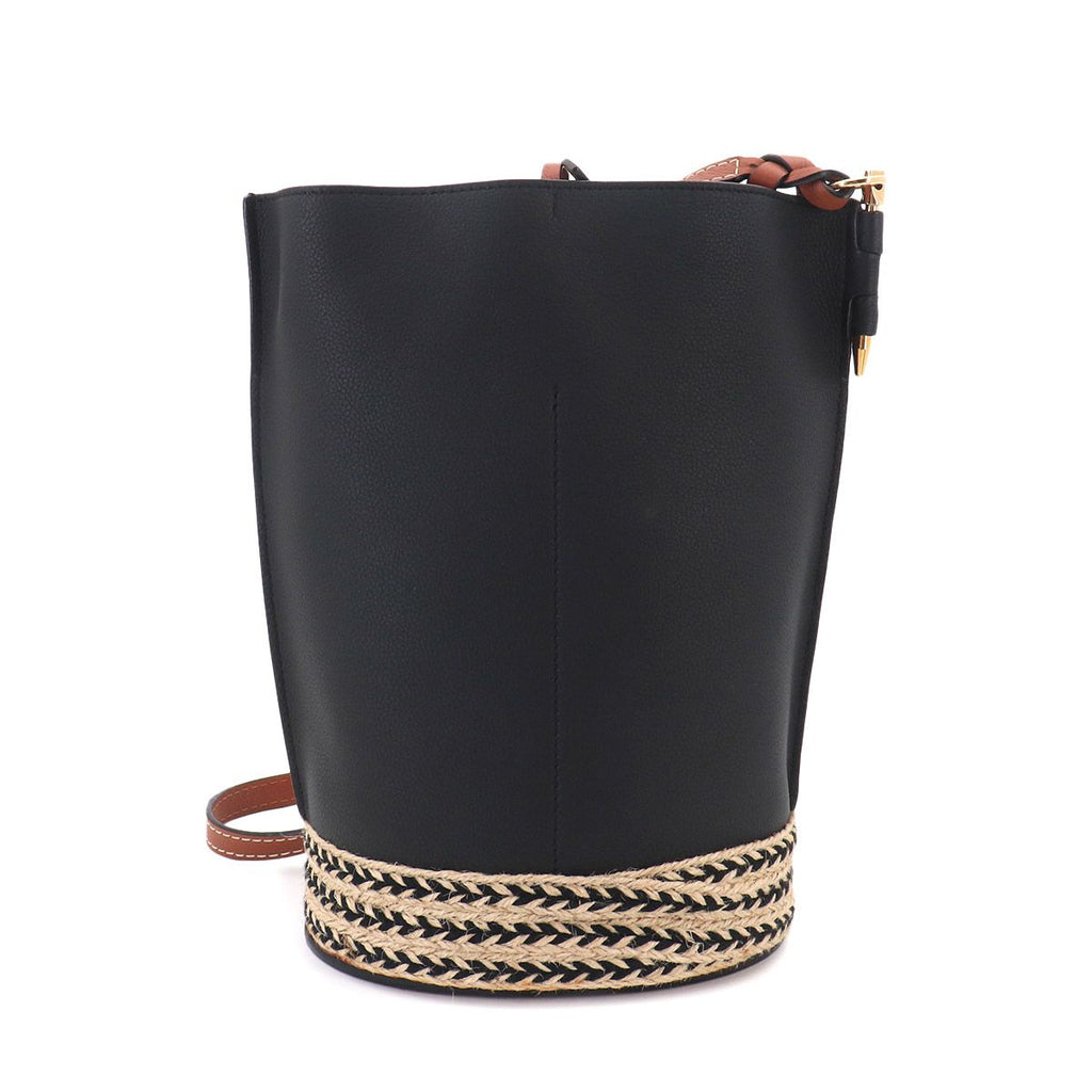 Loewe Gate Bucket Shoulder Bag Leather Black Brown — view 3