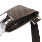 Fendi Zucca Shoulder Messenger Bag Brown Gold — view 8