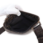 Fendi Zucca Shoulder Messenger Bag Brown Gold — view 6