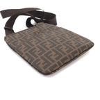 Fendi Zucca Shoulder Messenger Bag Brown Gold — view 4