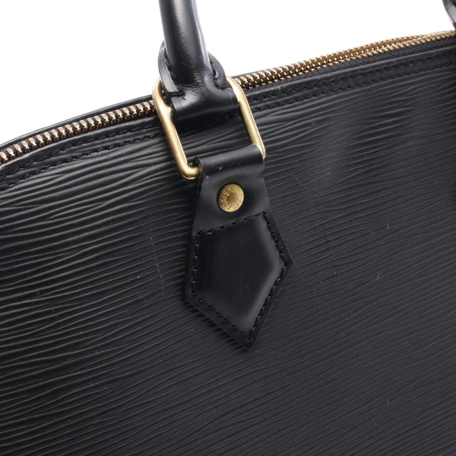 Louis Vuitton Handbag Alma Noir Leather — view 9