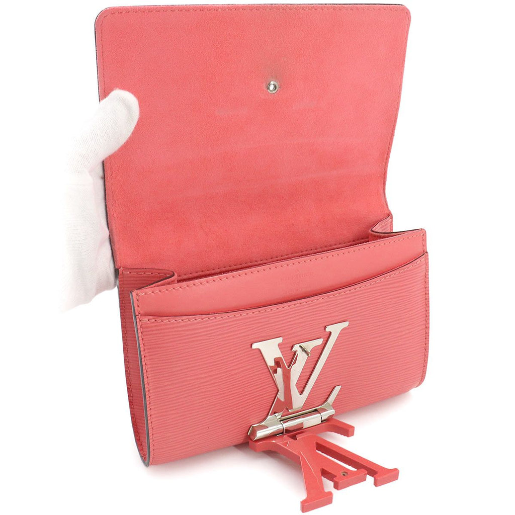 Louis Vuitton Epi Pochette PM 2-Way Shoulder Clutch Leather Corail — view 6