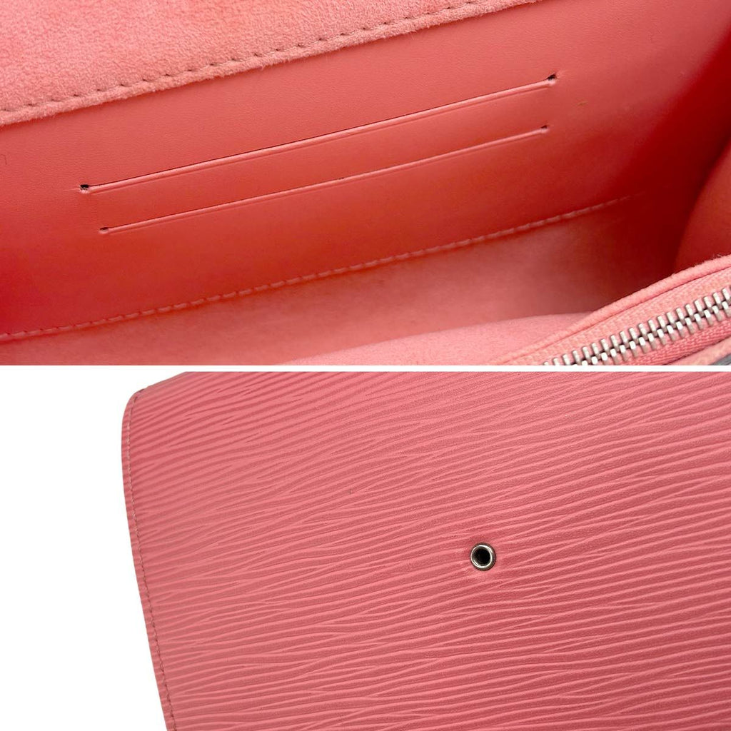 Louis Vuitton Epi Pochette PM 2-Way Shoulder Clutch Leather Corail — view 9