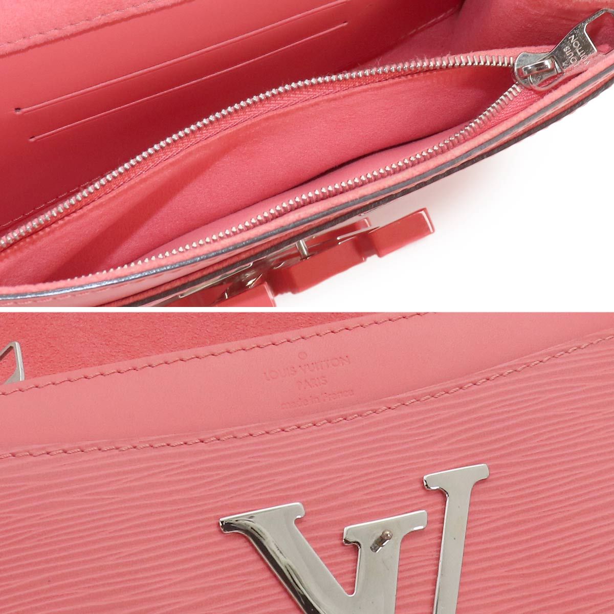 Louis Vuitton Epi Pochette PM 2-Way Shoulder Clutch Leather Corail — view 8