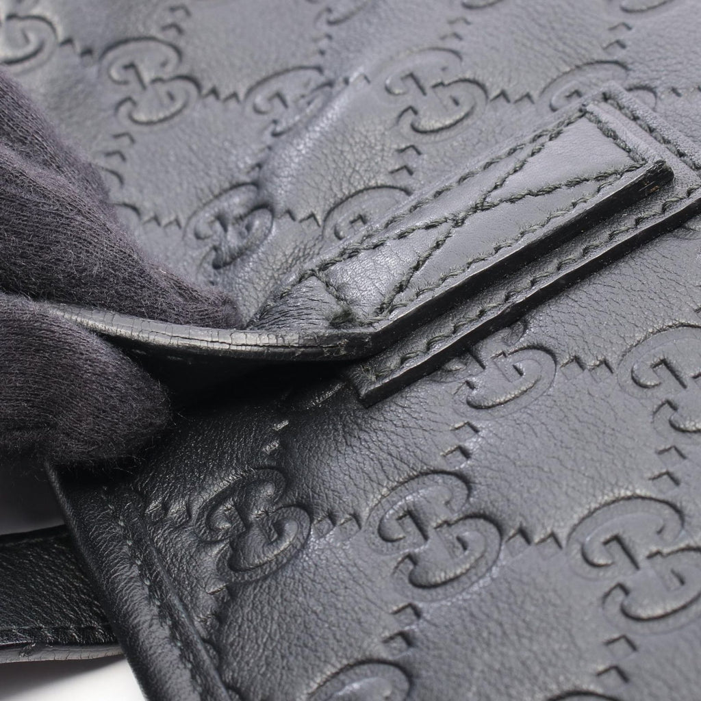Gucci Tote Guccissima Black Leather — view 6