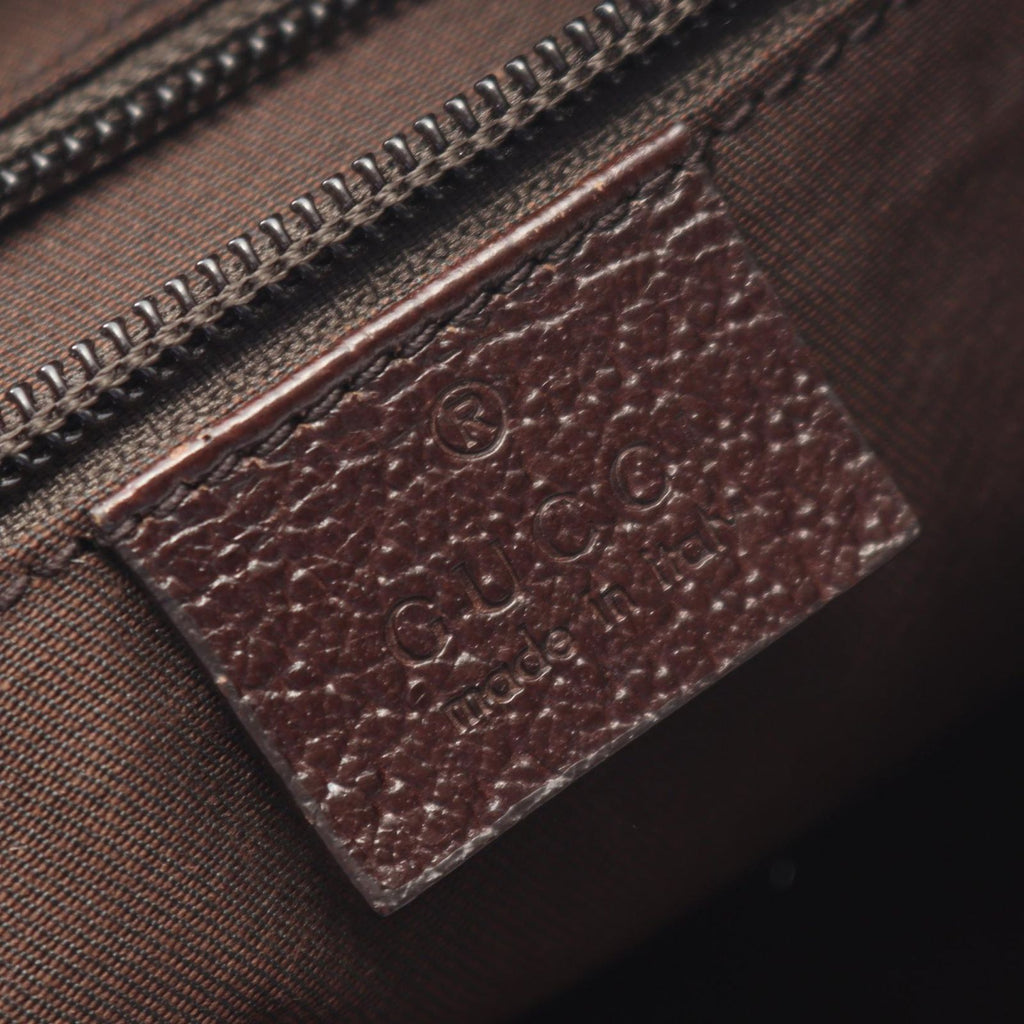 Gucci Shoulder Bag GG Canvas Beige Dark Brown — view 4