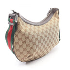 Gucci Shoulder Bag GG Canvas Beige Dark Brown — view 2