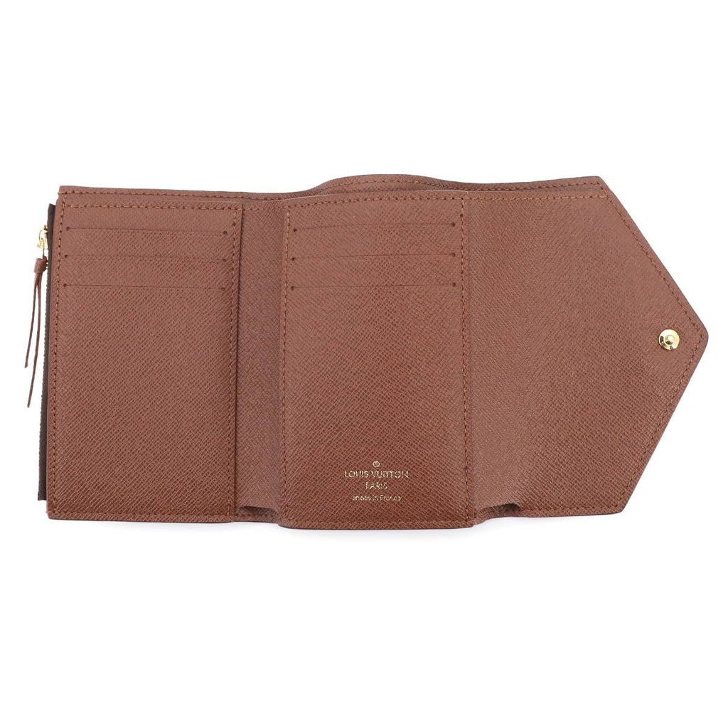 Louis Vuitton Monogram Portefeuille Victorine Trifold Wallet Brown — view 6