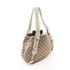 Gucci Shoulder Bag GG Canvas Beige Ivory Horsebit — view 2