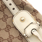 Gucci Shoulder Bag GG Canvas Beige Ivory Horsebit — view 9