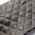 Chanel Shoulder Bag Wild Stitch Black Leather Chain — view 8