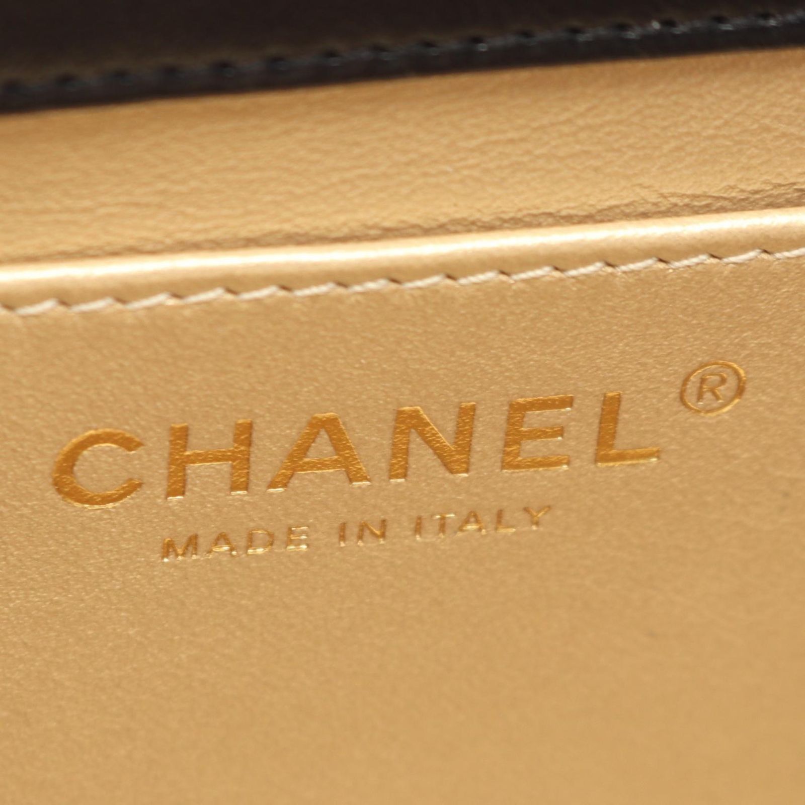Chanel Shoulder Bag Quilted Mini Flap 2-Way Black Lambskin — view 4