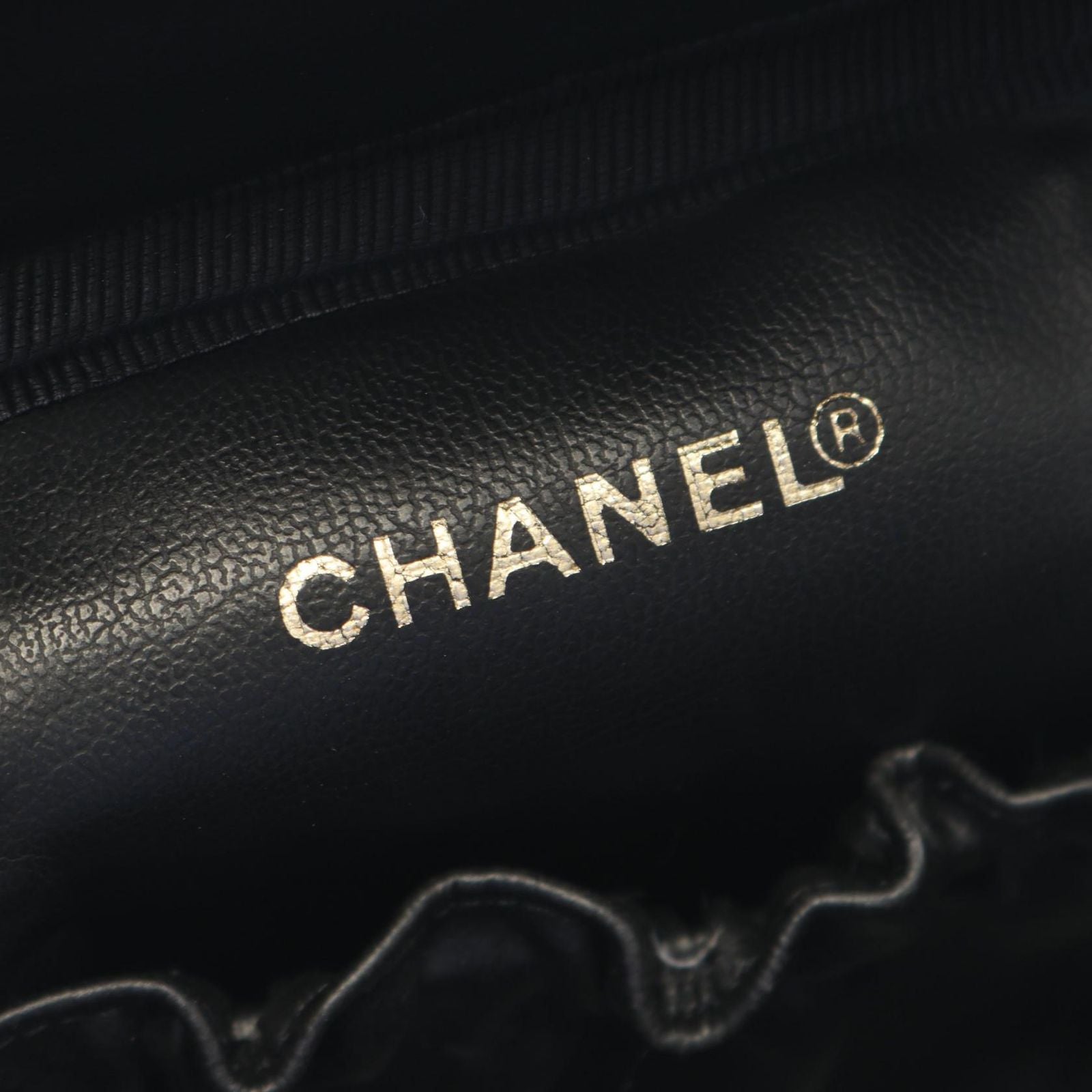Chanel Handbag CC Logo Black Caviar Leather — view 4