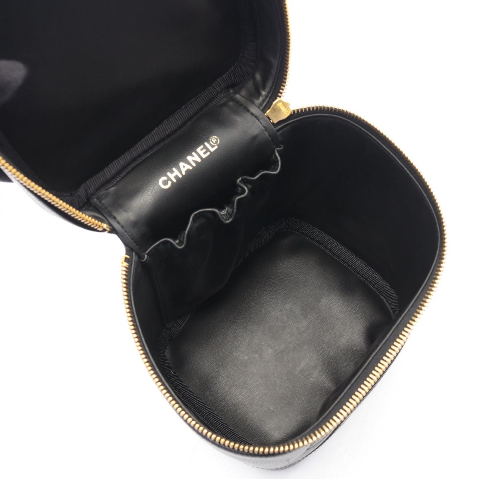 Chanel Handbag CC Logo Black Caviar Leather — view 3