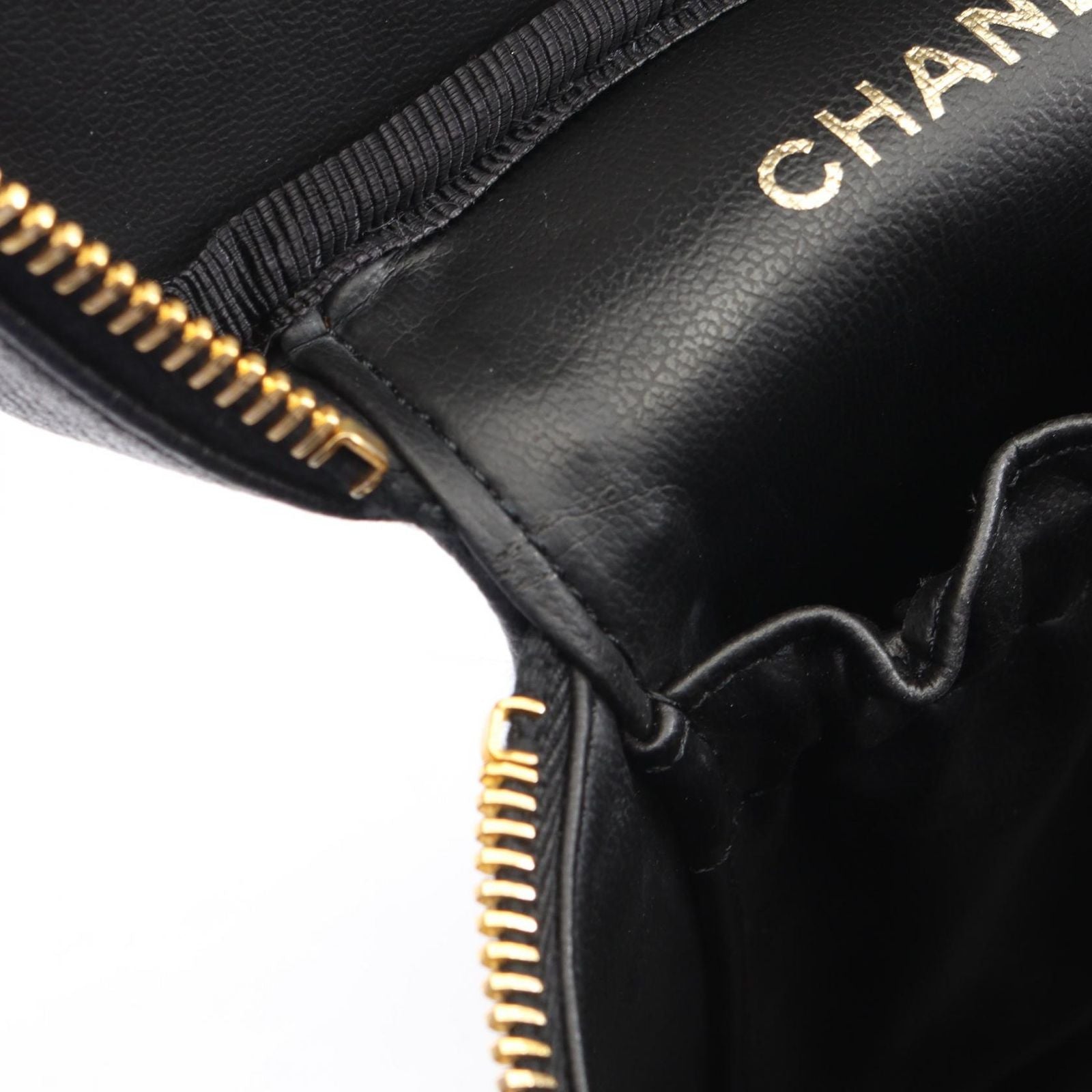 Chanel Handbag CC Logo Black Caviar Leather — view 6