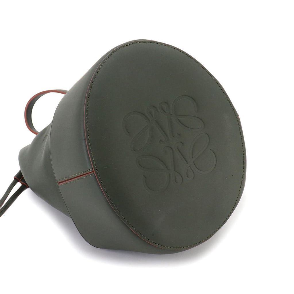 Loewe Balloon Small Shoulder Bag Leather Green Gold — view 4