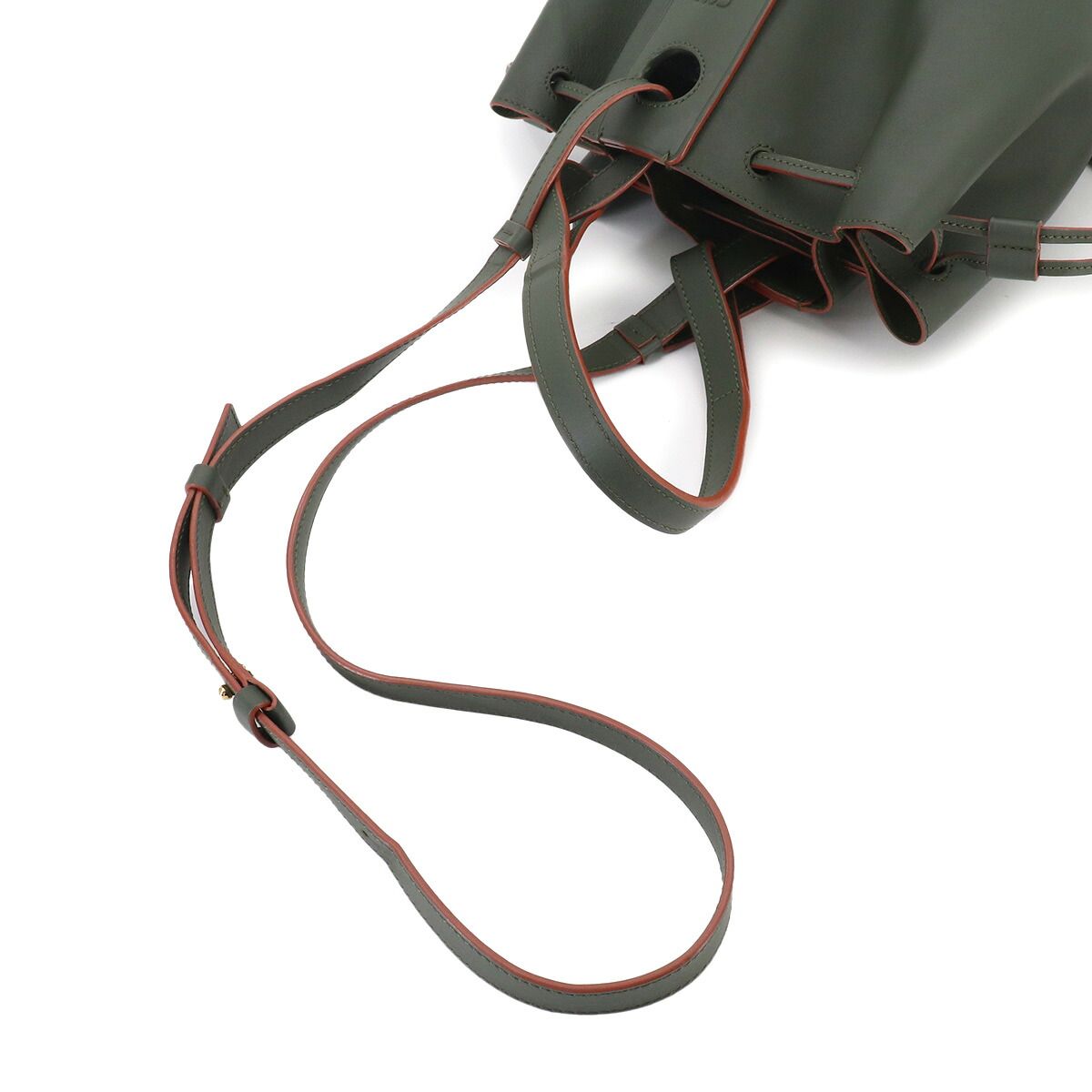 Loewe Balloon Small Shoulder Bag Leather Green Gold — view 5