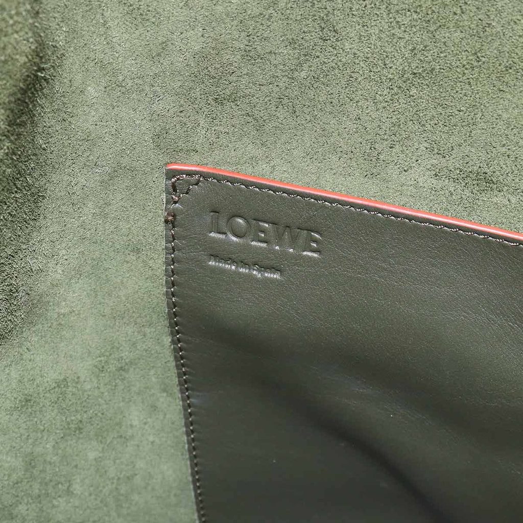 Loewe Balloon Small Shoulder Bag Leather Green Gold — view 8