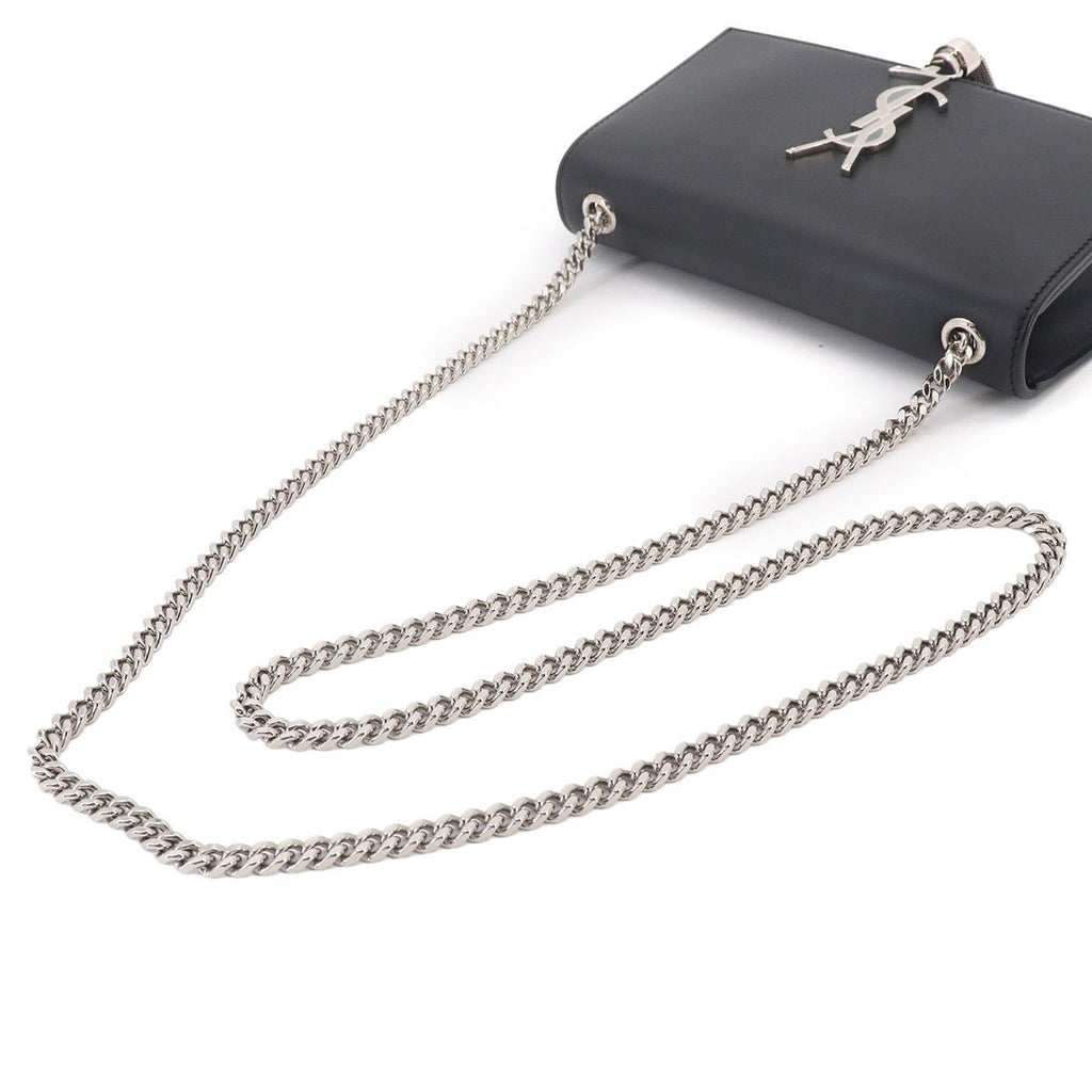 Saint Laurent Kate Small Chain Shoulder Bag Leather Black — view 5