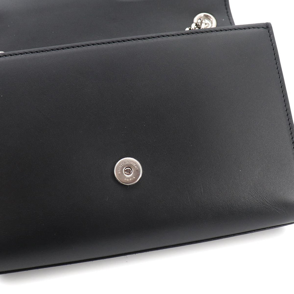 Saint Laurent Kate Small Chain Shoulder Bag Leather Black — view 7