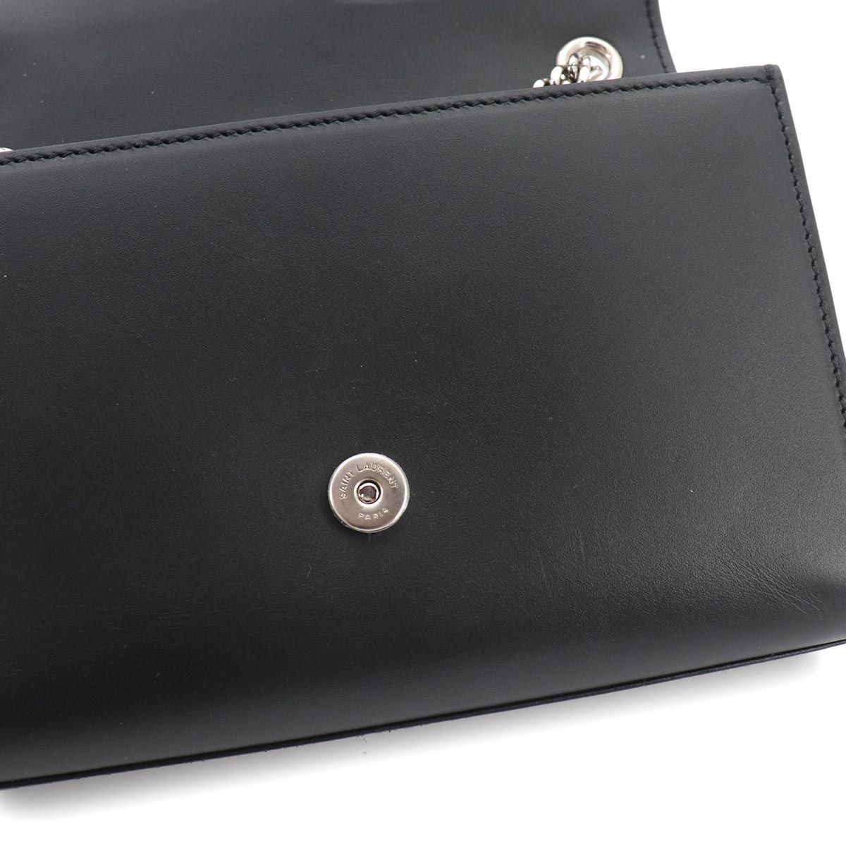 Saint Laurent Kate Small Chain Shoulder Bag Leather Black — view 7